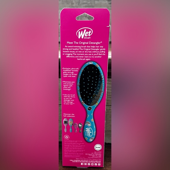 NEW Wet Brush Hello Kitty and Friends keroppi Original Detangler Brush - Picture 6 of 8